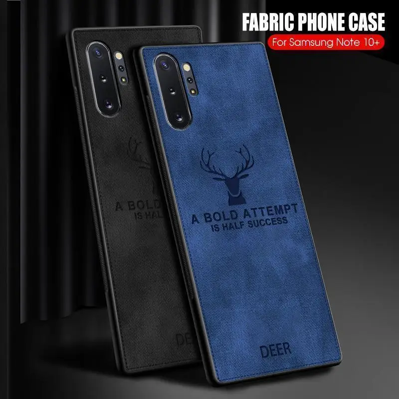 

Soft Fabric Back Cover For Samsung A51 A71 A70 A50 S20 FE S21 Plus Ultra Samsung A52 A72 A12 A32 A425G Cloth Deer Texture Case