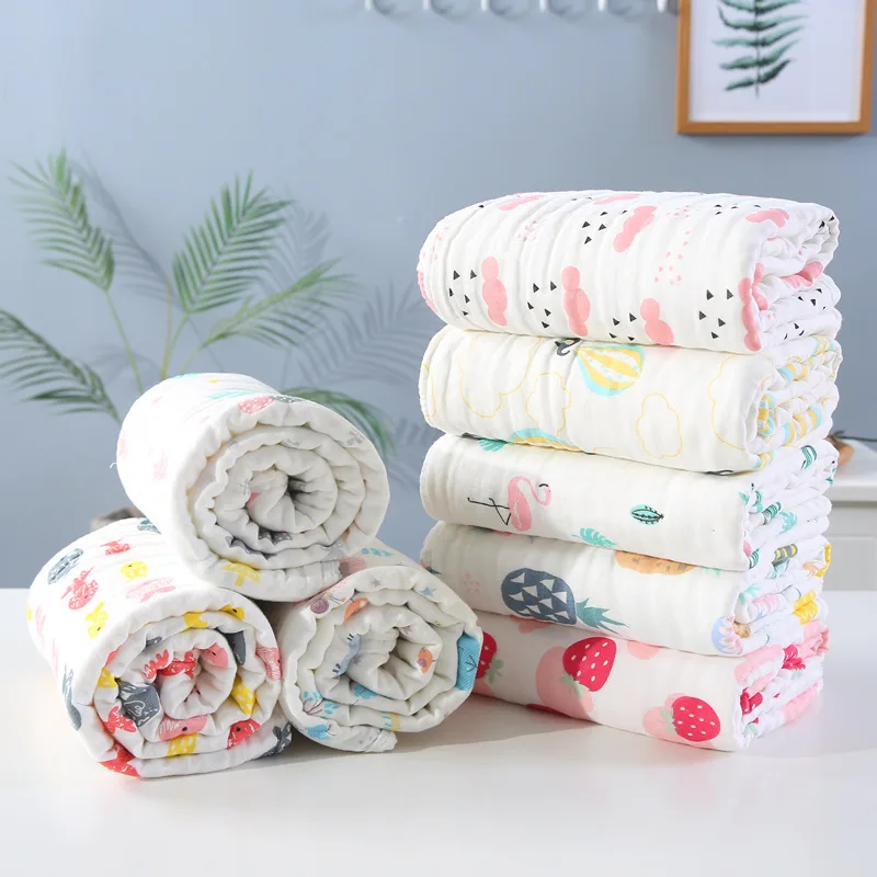 

Pure cotton high-density wrinkled cotton yarn child quilt soft breathable gauze baby quilt bath towel baby blanket cover blanket