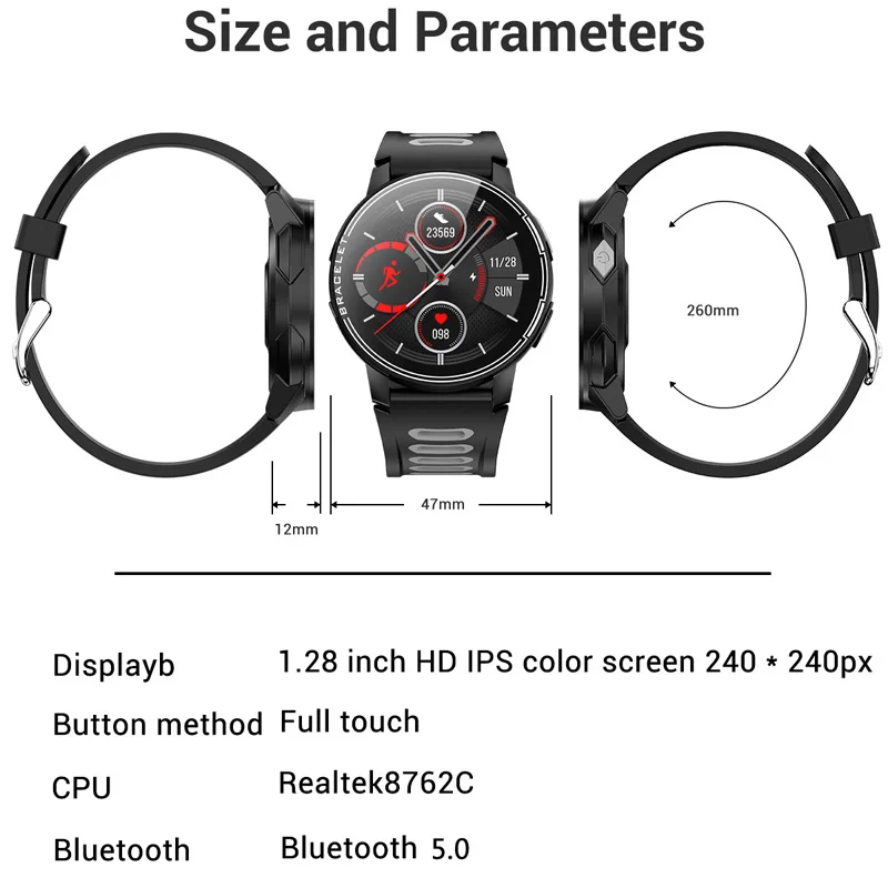 

ONEVAN 2020 S20 IP68 Waterproof Smart Watch Bluetooth 5.0 Fitness Tracker Heart Rate Monitor Smart Clock Men Women Smartwatch