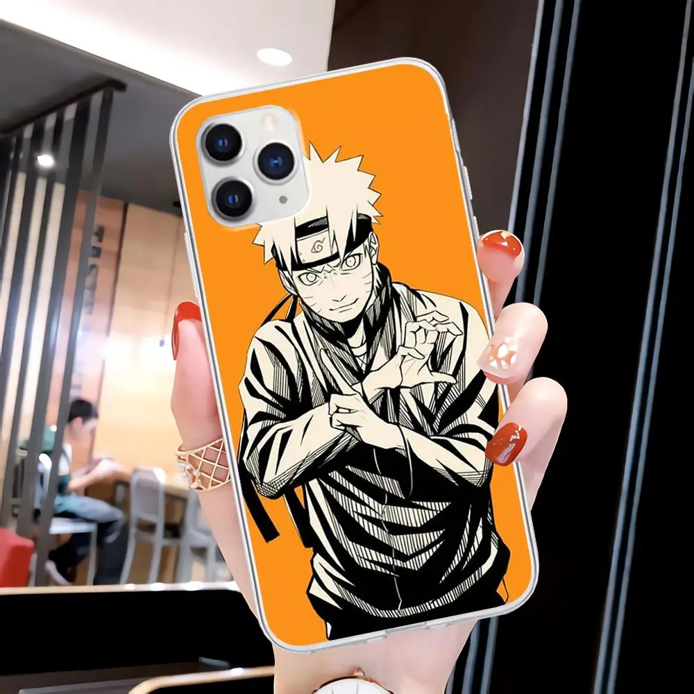

Boys Hokage Naruto Transparent Phone Case For Iphone 12 11 Pro Xs Max 6s 7 8 Plus Xr Xs X 5s Se 2020 Clear Cover