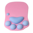 Милый 3D-коврик для мышки с аниме, мягкий силиконовый коврик для мыши в виде кошачьей лапы, подставка для запястья, игровой коврик для мыши с эффектом памяти, коврик, подушка, Прямая поставка