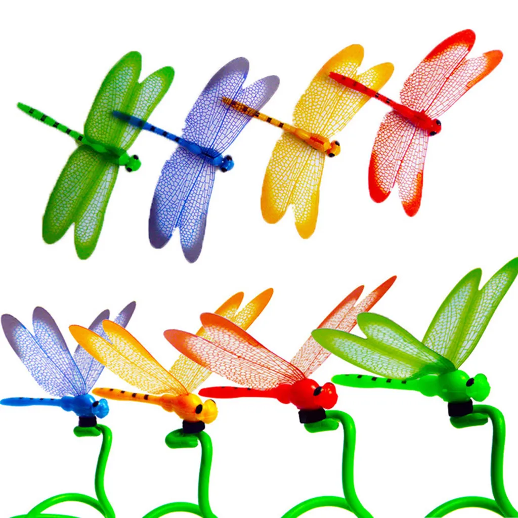 Настенный стикер 4 шт. 3d наклейка в форме стрекозы на холодильник с магнитом 8 5