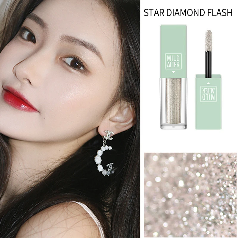 5 Colors Liquid Quicksand Eyeshadow Waterproof Band Glitter Pearlescent Luminous Cosmetics For Women Sparkles Makeup | Красота и