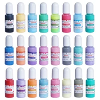 crystal epoxy solid precision 10ml concentration cream color resin pigment colorant 24 colors for jewelry diy crafts art making