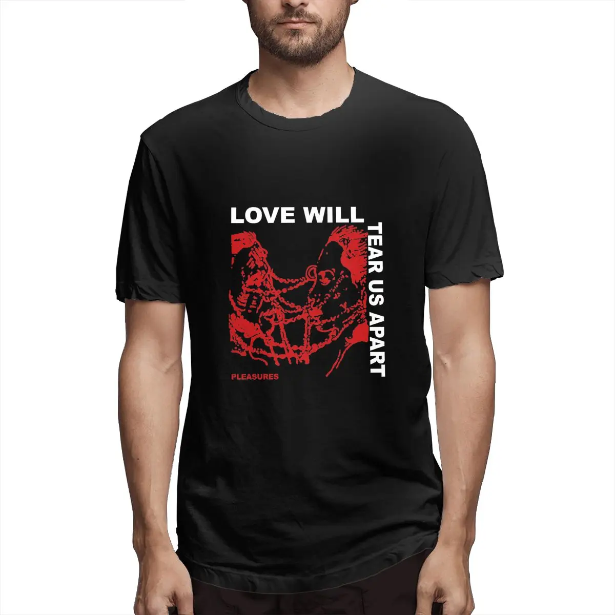 

Lil Peep Love Will Tear Us Apart Men T Shirts Casual Tees Short Sleeve Round Collar T-Shirt Cotton Printing Clothing