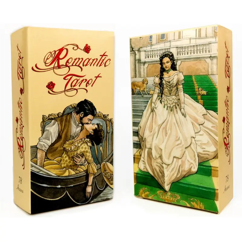 

Romantic Tarot 78 Cards Deck English Tarot Guidance Fate Divination Oracle Family Party Board Game Playing Card