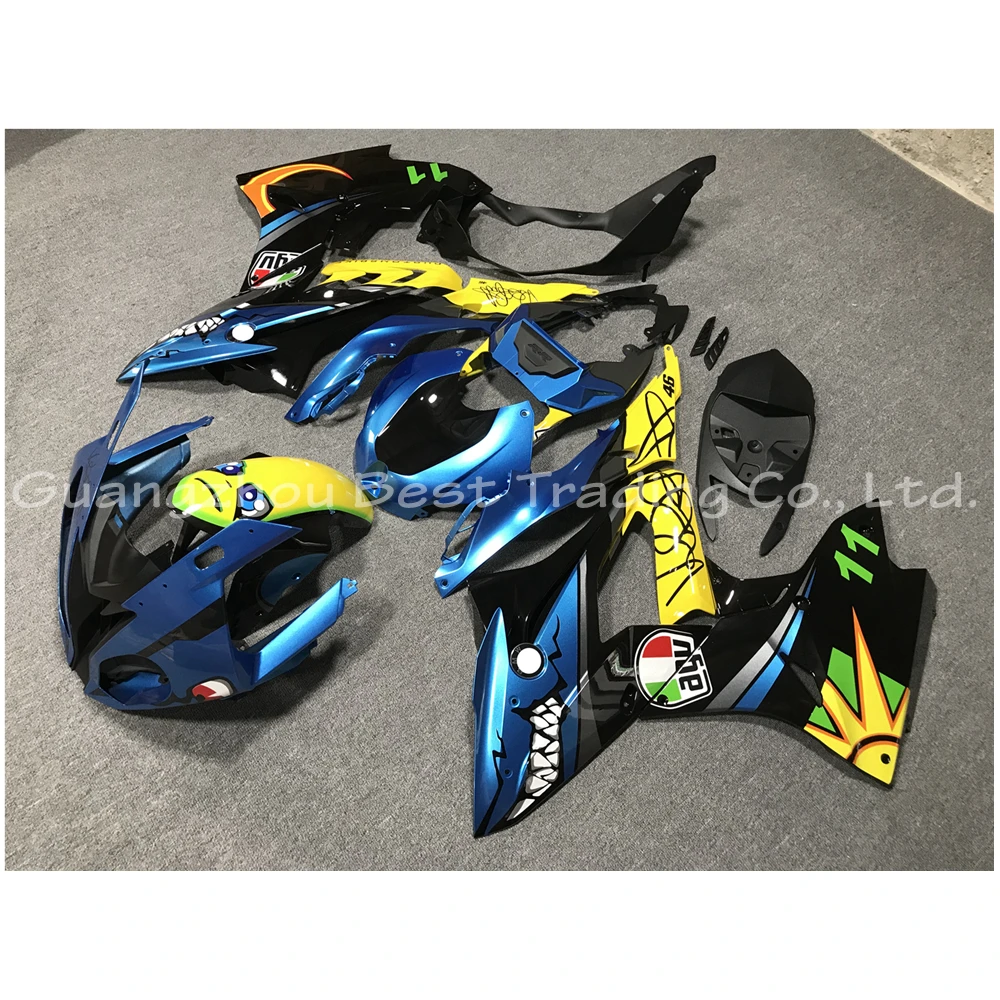 

Injection molding Shark Print Fairing For BMW S1000RR 2018 Complete Motorcycle Fairing Kit Customized Cover guard