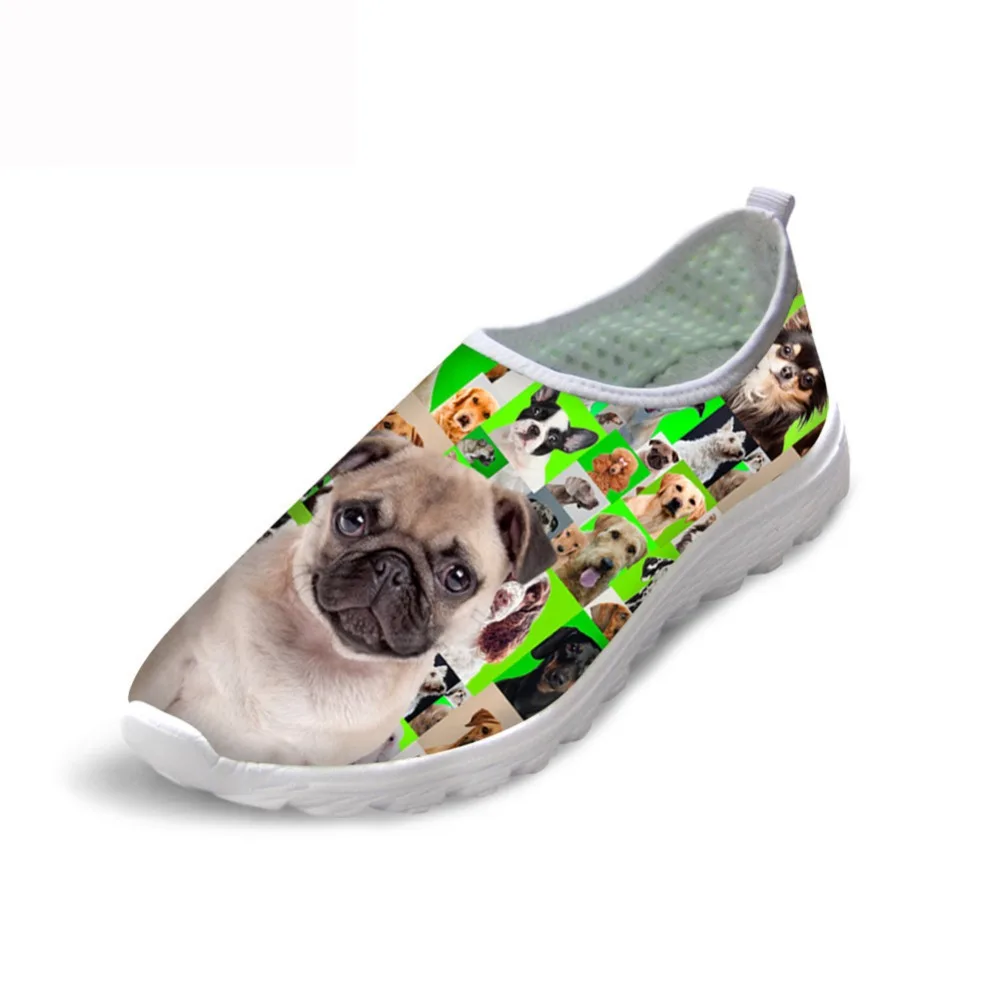 Сезон осень-весна Женские популярные повседневные кроссовки с принтом животных