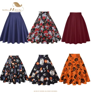 Женская Цветочная юбка SISHION, черная короткая юбка с бабочками, для вечевечерние на Хэллоуин, лето 2021