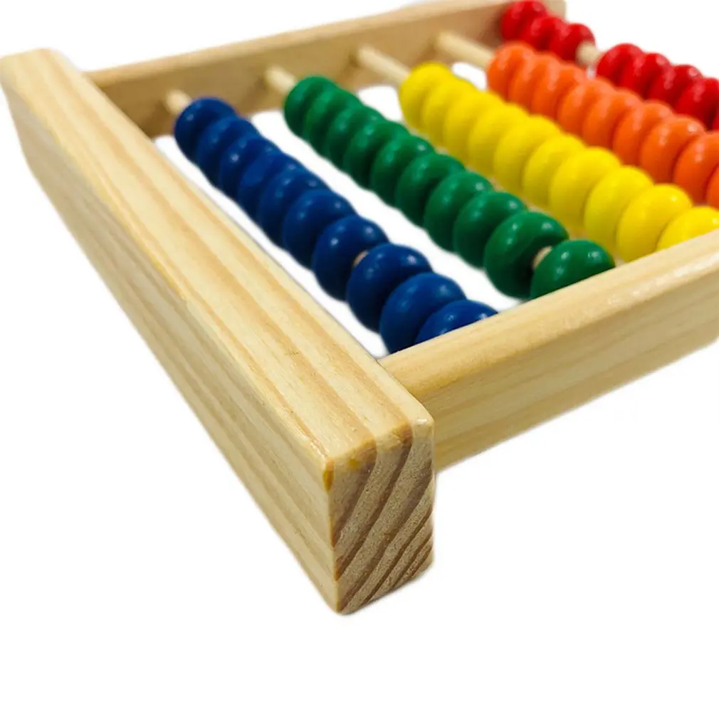 Деревянные Abacus детские ранние математические Обучающие игрушки цифры счетные