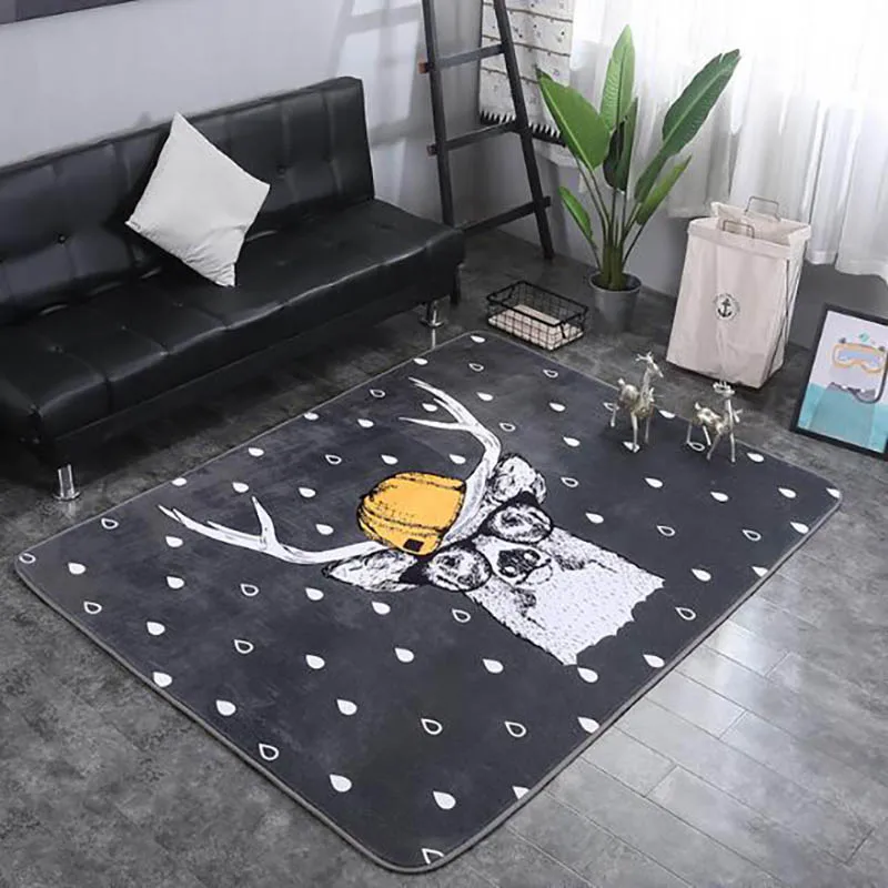 BXX022M Детский игровой коврик для малышей, детский коврик для ползания, ковер с рисунком животных, детский коврик с бархатистой поверхностью, Нескользящие аксессуары для комнаты BXX022 - Цвет: BXX022M