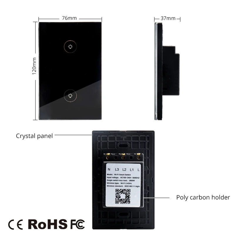 Смарт переключатель с поддержкой Wi Fi 2/3 каналов|hub|hub wifihub switch |