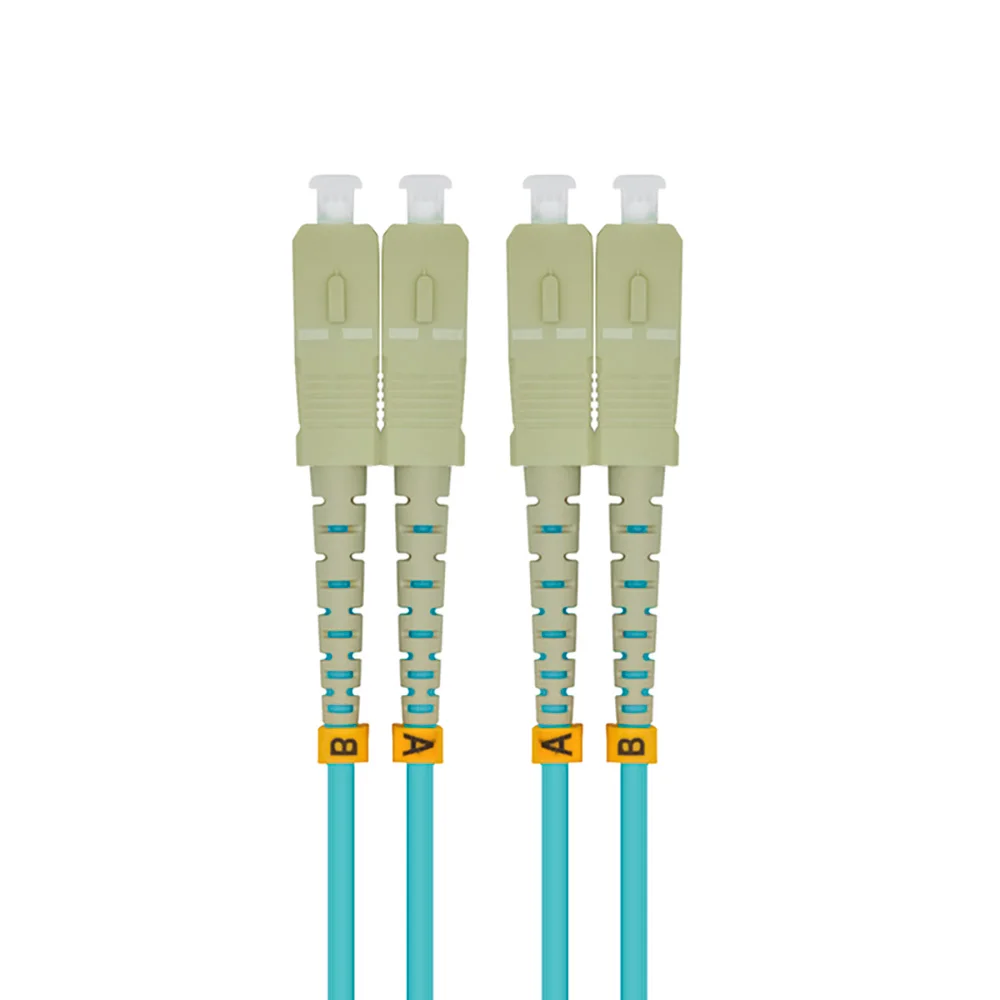 

Indoor Armored 100 Meters SC-SC Duplex 10 Gigabit 50/125 Multi-mode Fiber Optical Cable OM3 Aqua 10GB SC to SC Patch Cord Jumper