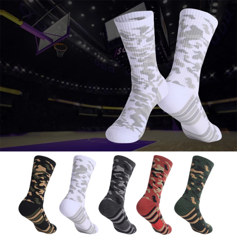 Для мужчин высокое качество утолщенной полотенце Баскетбол Носки впитывает пот