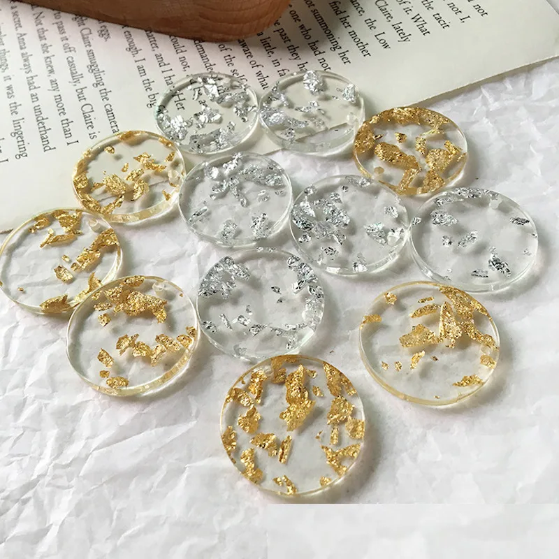 20 шт креативные простые 26 мм геометрические круглые полимерные одноцветные