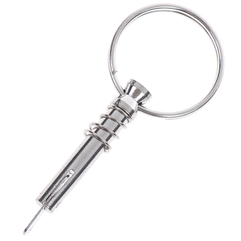 

1pcs 6.3mm Stainless Steel Quick Release Pin Ring For Boat Top Deck Hinge Marine