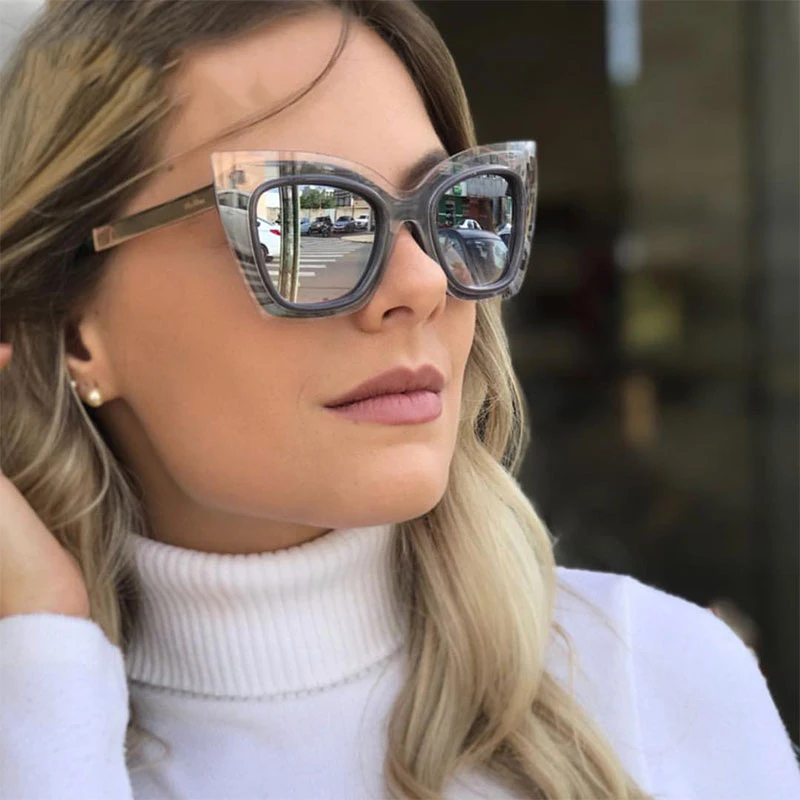 Солнцезащитные очки женские большого размера уникальные брендовые Роскошные