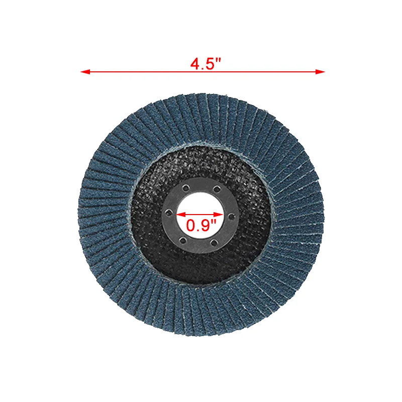 

10pcs Professional Sanding Flap Discs 115mm 5'' Sanding Discs 40/60/80/120 Grit Grinding Wheels Blades for Angle Grinder