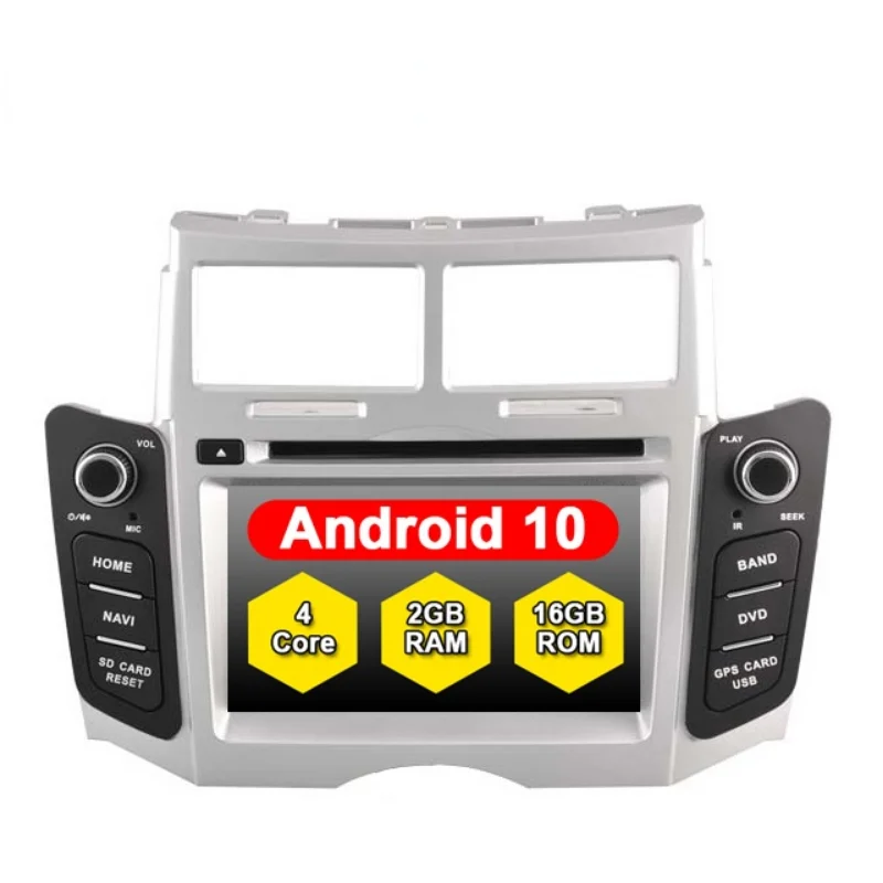 

Четырехъядерный новейший Android 10 7-дюймовый автомобильный мультимедийный плеер для TOYOTA YARIS автомобильная аудиосистема