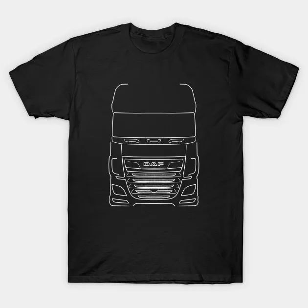 Мужская футболка серии DAF XF графическая (белая) женская футболка|Мужские