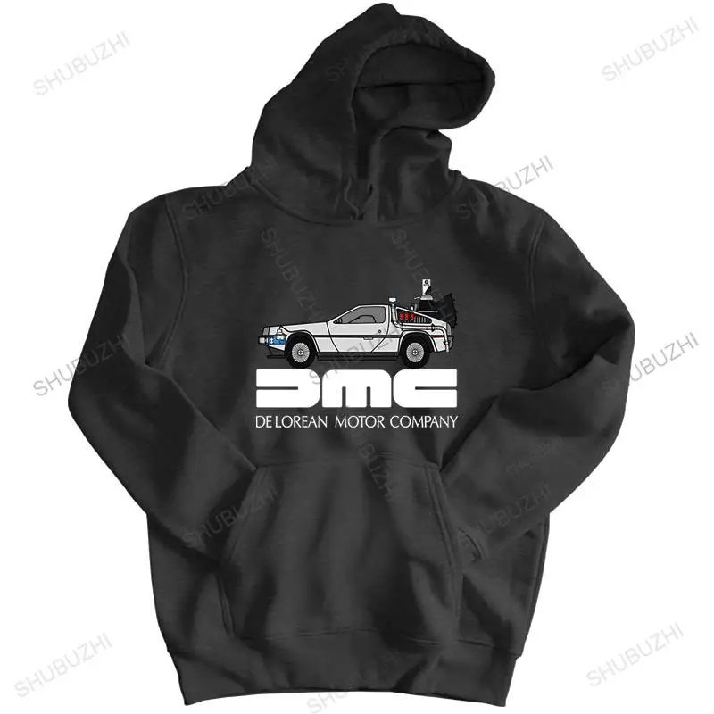 

Толстовка мужская демисезонная с капюшоном, уличная одежда DMC DELOREAN MOTOR COMPANY, хлопковый тонкий пуловер для подростков