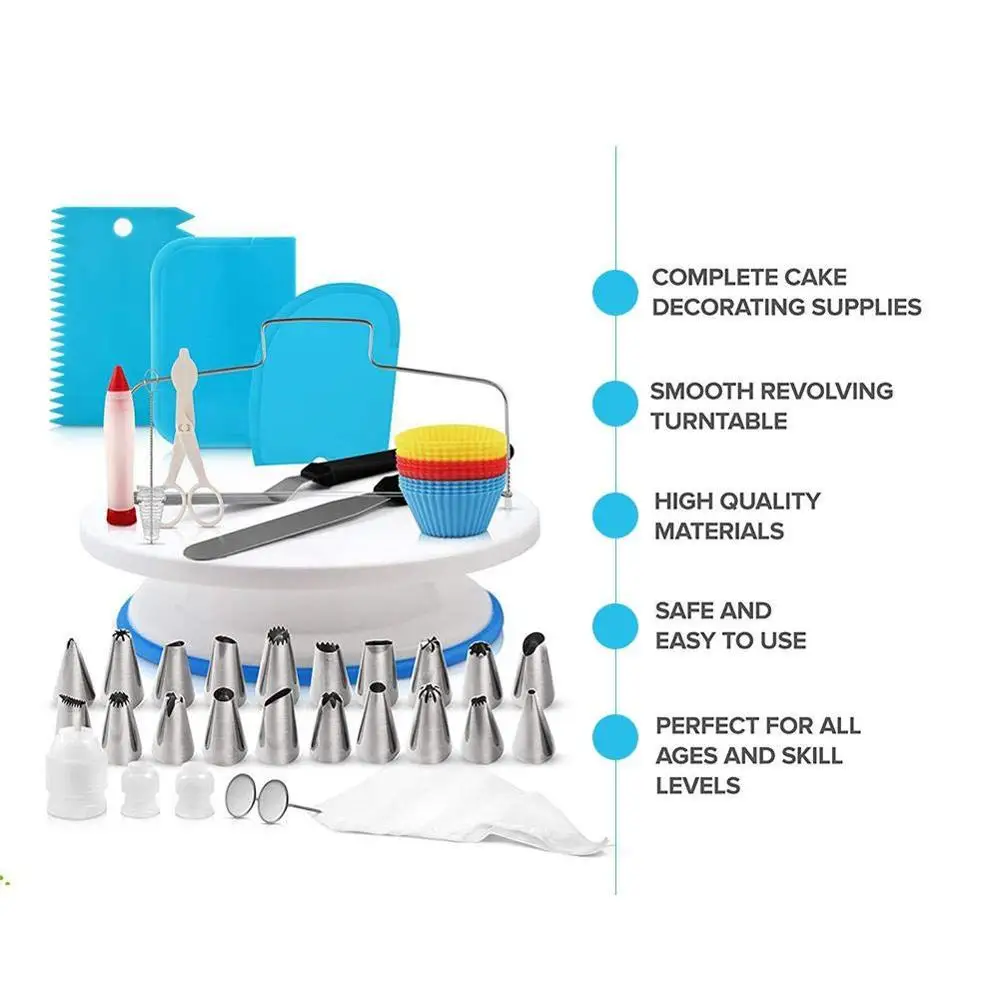106Pcs торт украшения инструменты набор многоразовый кондитерский мешок
