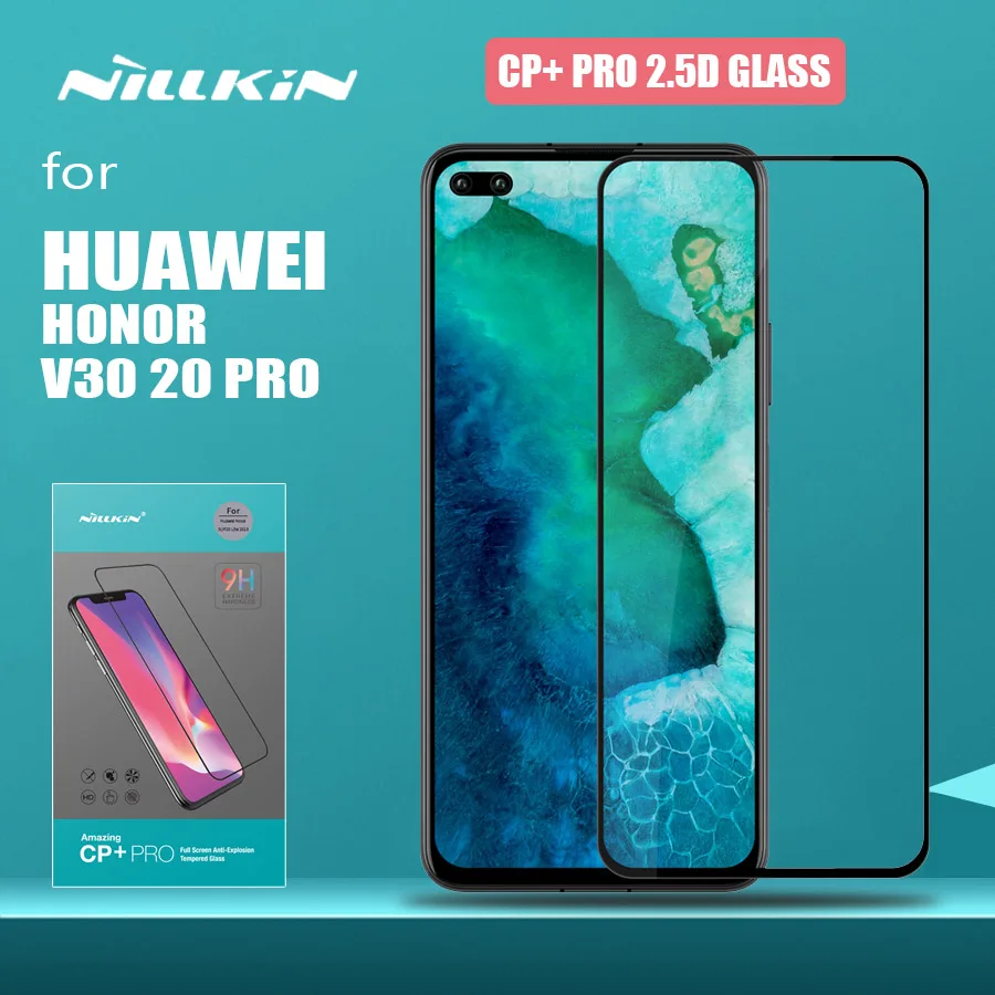 Защитное стекло Nillkin CP + Pro закаленное с полным покрытием для Huawei Honor V30 20