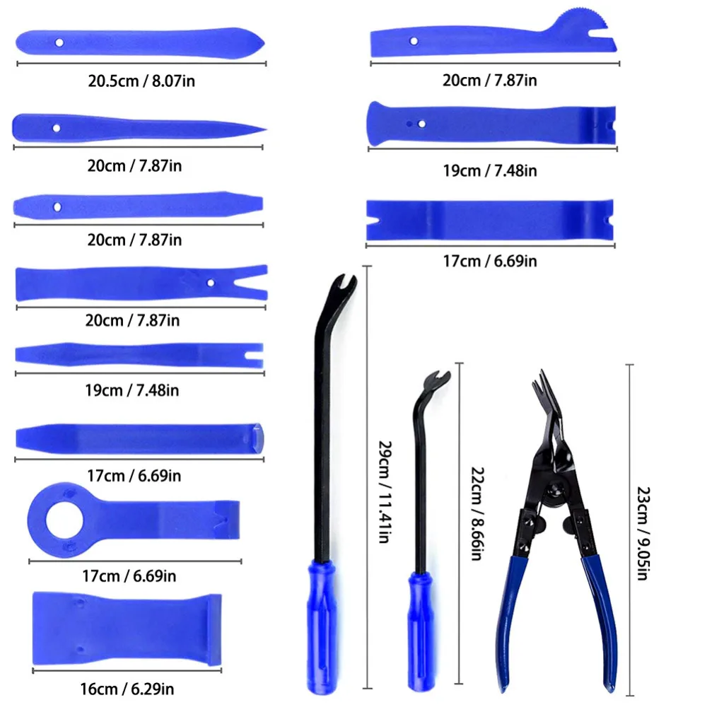 19 шт. OBD2 портативный автомобильный радиоприемник дверной зажим панель отделка