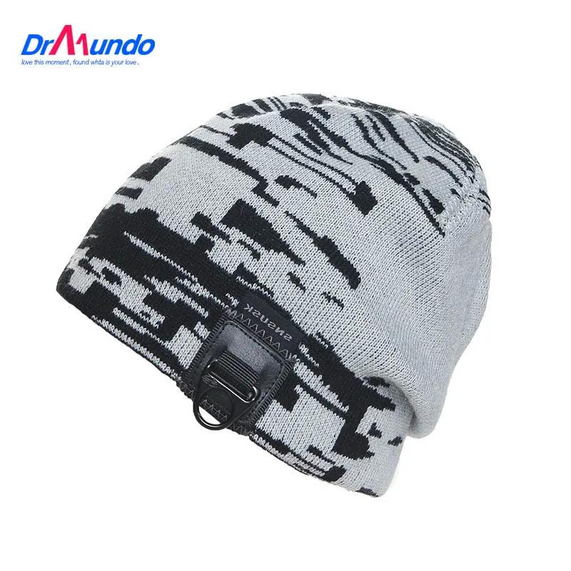 Зимние шерстяные вязаные шапки баскетбольные в полоску шапочки для