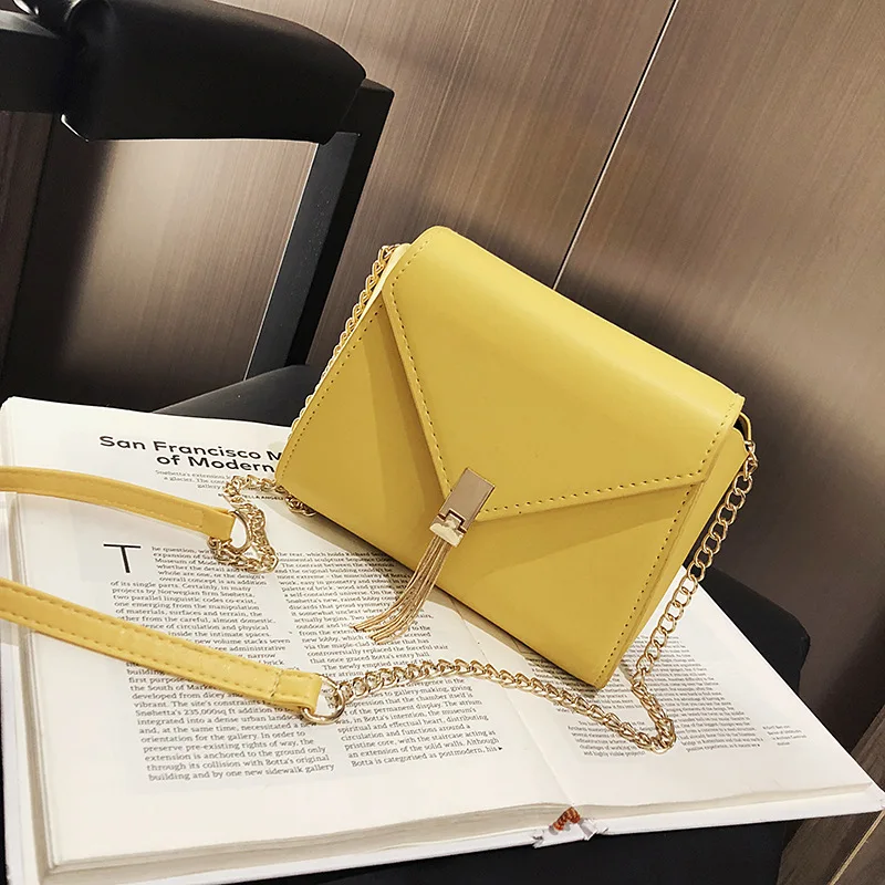 Новинка 2019 модная женская сумка на одно плечо маленькая свежая с бахромой