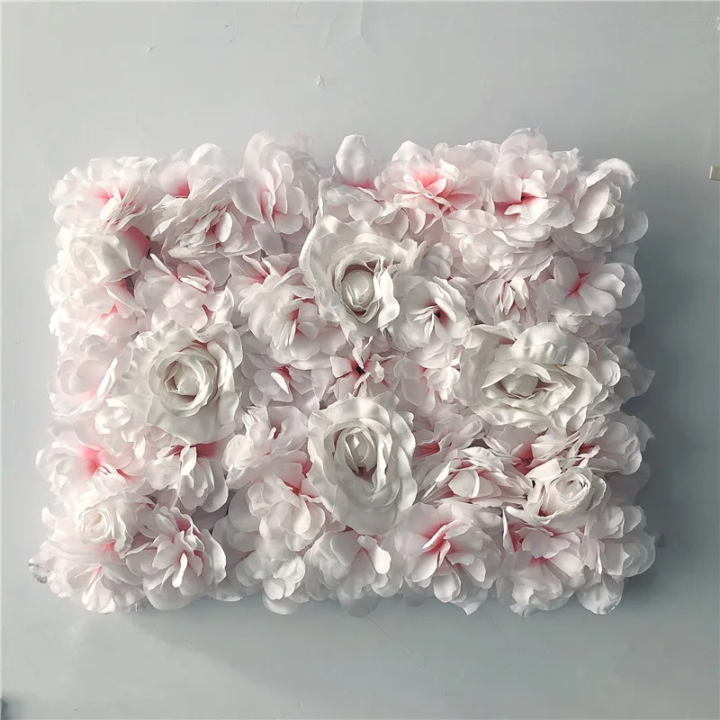 Настенные панели 40x30 см розовые шелковые розы с листьями искусственные цветы