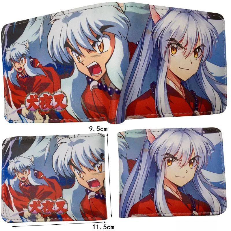 

1 шт., милый кошелек из искусственной кожи для аниме Inuyasha Higurashi Kagome Sesshoumaru, короткий кошелек с Отделом для монет, игрушки, подарки