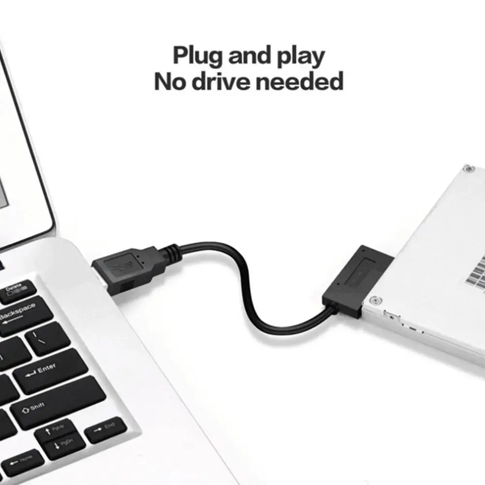 

30 см USB 2,0 кабель оптического привода ПК 6P 7P SATA к USB внешний портативный 2,0 кабель USB адаптер оптический преобразователь Z5V5
