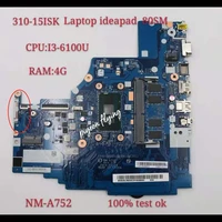 nm a752 for lenovo ieadpad 80sm 310 15isk notebook motherboard cpu i3 6100u ram4g number fru 5b20l35833 100 test ok