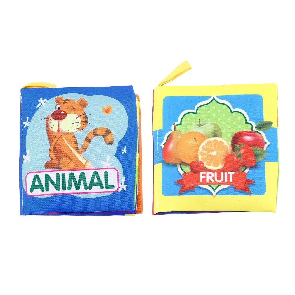 Новорожденные детские тканевые книги Ранние развивающие портативные красочные