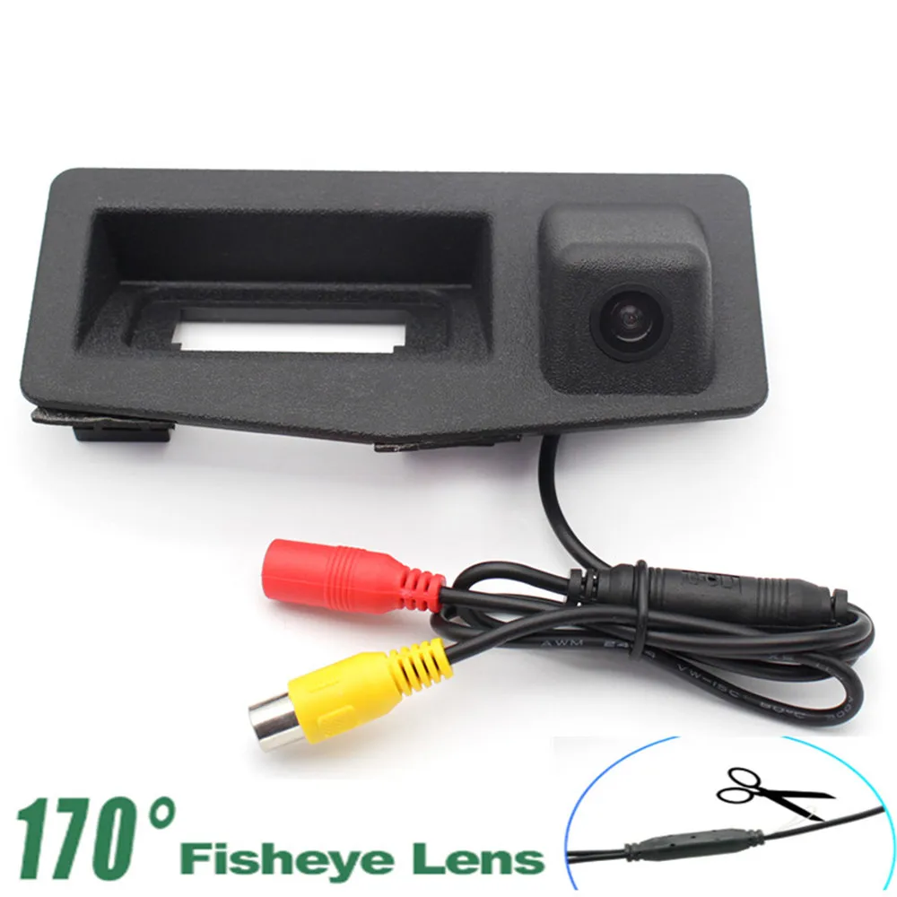

1080P MCCD Fisheye Lens Reverse Parking Car Rear View Camera Trunk handle For Cadillac XTS ATS rearView Car Camera