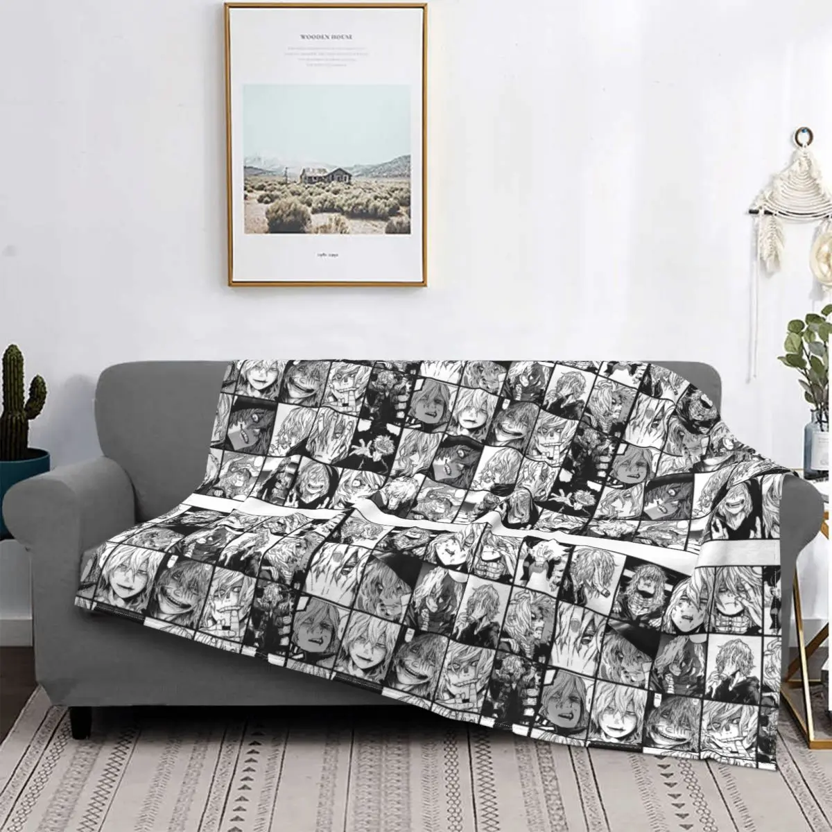 

Anime Collage Carpet Living Room Flocking Textile A Hot Bed Blanket Bed Covers Luxury Blanket Blanket Flannel Blanket