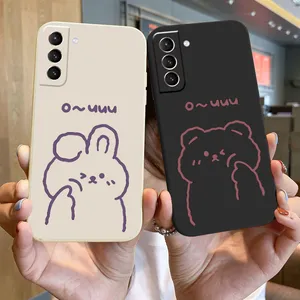 nohon liquid silicone casing for samsung s7 s8 plus s9 s10e lite s20 fe ultra s21 plus phone case non slip cute silicone cover free global shipping