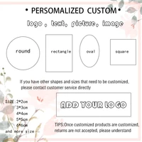 100pcs diy round square stickers custom label diy wedding party personality logo adhesive your design