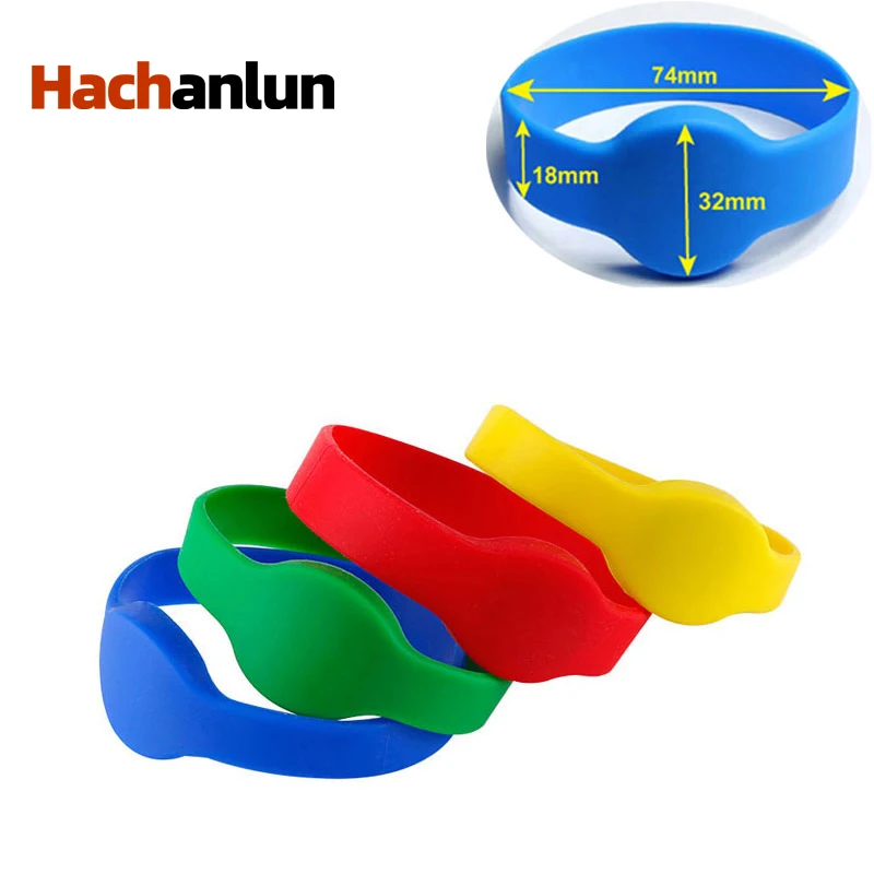 10 шт. 13 56 МГц Ключ считывания Rfid Iso14443a браслет силиконовый Nfc запястье карта Mf S50 |