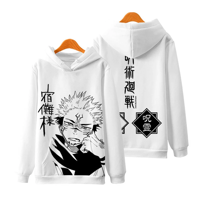 

Fashion 3D Anime Jujutsu Kaisen Hoodies Men Sweatshirts Women Autumn Hip Hop Kids Pullovers Casual Boys Girls White Tracksuits