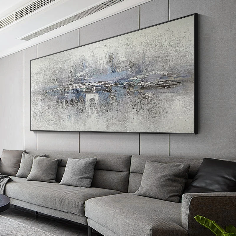 

Abstract Texture Paintings Vertical Porch Living Room Fantasy Decoration Home Poster Gray