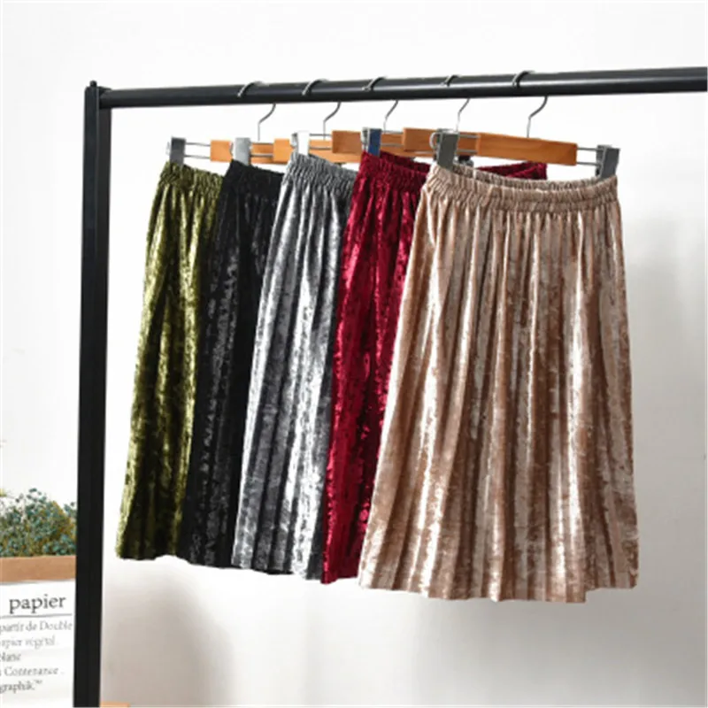 Детская одежда бархатная юбка для мальчиков из плотной ткани в складку платье