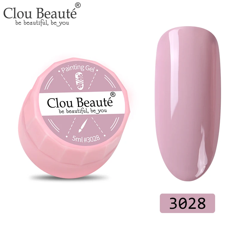 3028 Clou Beaute 72 цвета гель-краска УФ/светодиодный гель для ногтей замачиваемый дизайн ногтей светодиодный лак для ногтей УФ-гель для ногтей DIY Краска паук гель лак - Цвет: 3028