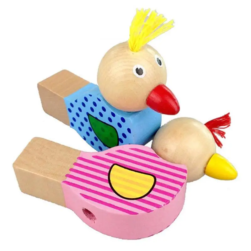 Bird Whistle Early Educational Creative Cartoon Animal Wooden Wind Instruments Musical Toy for Boys Girls | Спорт и развлечения