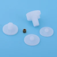 pack of 4 plastic servo gears replace pinion for v950 rc helicopter parts