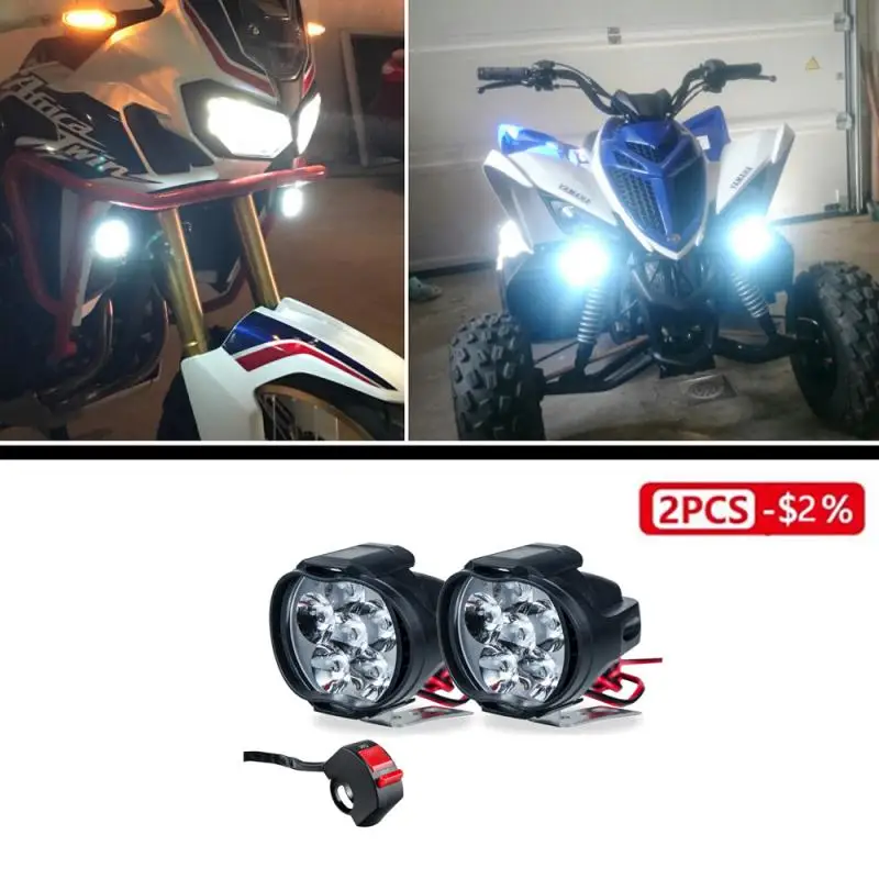 Светодиодный светильник фара для велосипеда мотоциклов автомобиля 6500 К белая