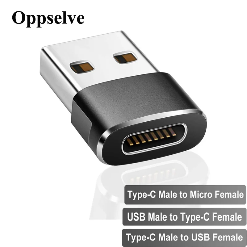 Адаптер Oppselve USB Type C OTG кабель-переходник типа папа-мама для Macbook Samsung Huawei |