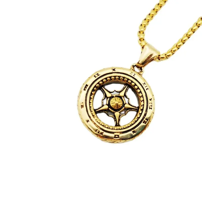 Ожерелье в стиле хип хоп из нержавеющей стали под золото|necklace jewelry|pendant necklacehip hop