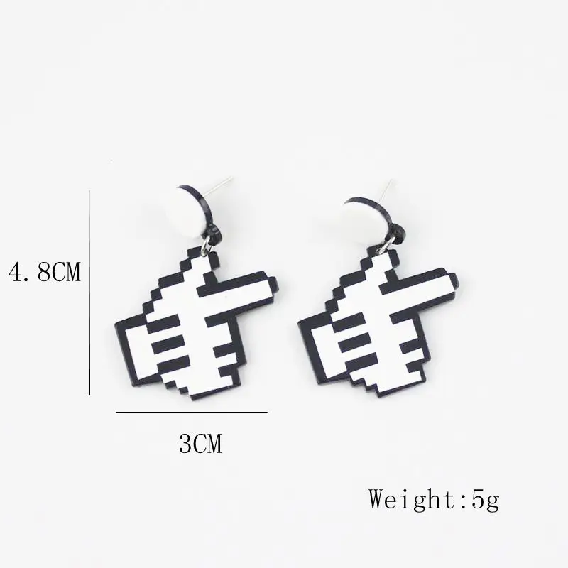 Евро-американский стиль модные смешные классические жесткие серьги увеличенные